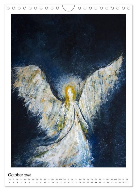 Produktbild: Angel paintings (Wall Calendar 2026 DIN A4 portrait), CALVENDO 12 Month Wall Calendar