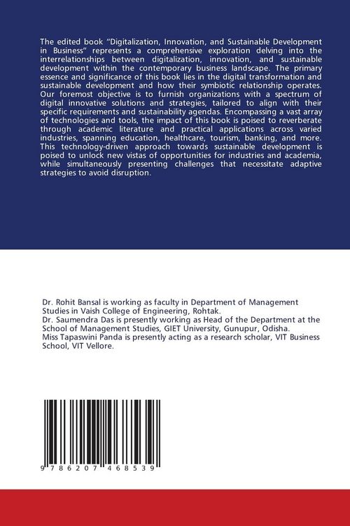 Produktbild: Digitalization, Innovation & Sustainable Development in Business