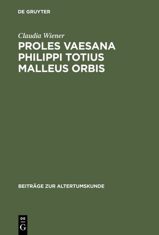 Produktbild: Proles vaesana Philippi totius malleus orbis