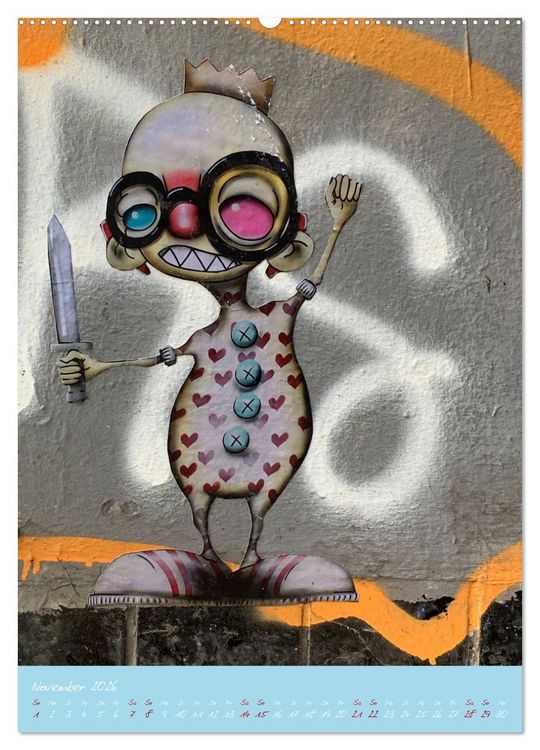 Produktbild: LOVE HAMBURG - STREET ART (Wandkalender 2026 DIN A2 hoch), CALVENDO Monatskalender