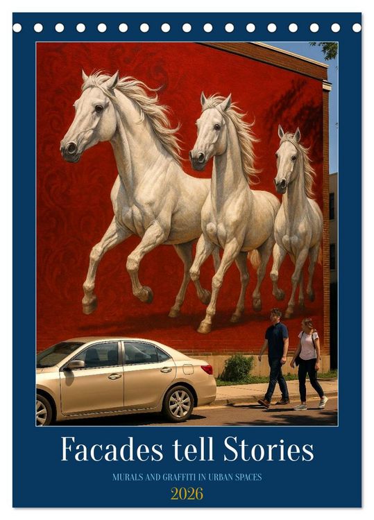 Produktbild: Facades tell Stories (Desk Calendar 2026 DIN A5 portrait), CALVENDO 12 Month DeskCalendar