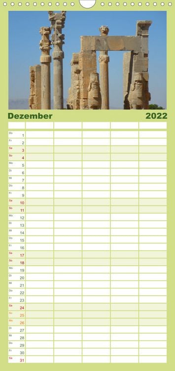 Produktbild: Familienplaner Iran - Eine Bilder-Reise (Wandkalender 2022 , 21 cm x 45 cm, hoch)