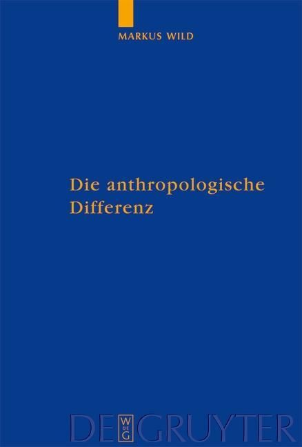 Produktbild: Die anthropologische Differenz