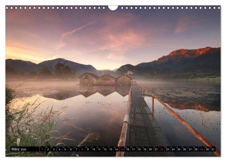 Produktbild: Bayerische Landschaften (Wandkalender 2026 DIN A3 quer), CALVENDO Monatskalender