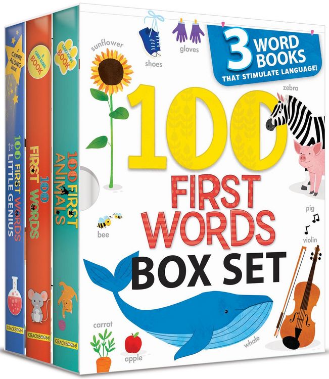 Produktbild: My First Library 100 Words Book Set: 3 Early Learning Board Books for Toddlers Includes 100 First Words, 100 First Animals & 100 First Words for Your Little Genius Toddler Learning Books