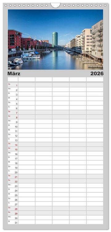 Produktbild: Familienplaner 2026 - Frankfurt am Main mit 5 Spalten (Wandkalender, 21 x 45 cm) CALVENDO