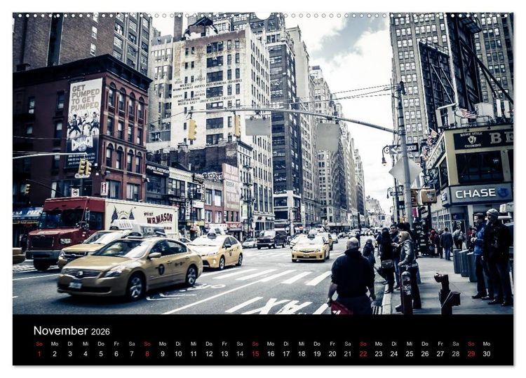 Produktbild: New York (hochwertiger Premium Wandkalender 2026 DIN A2 quer), Kunstdruck in Hochglanz