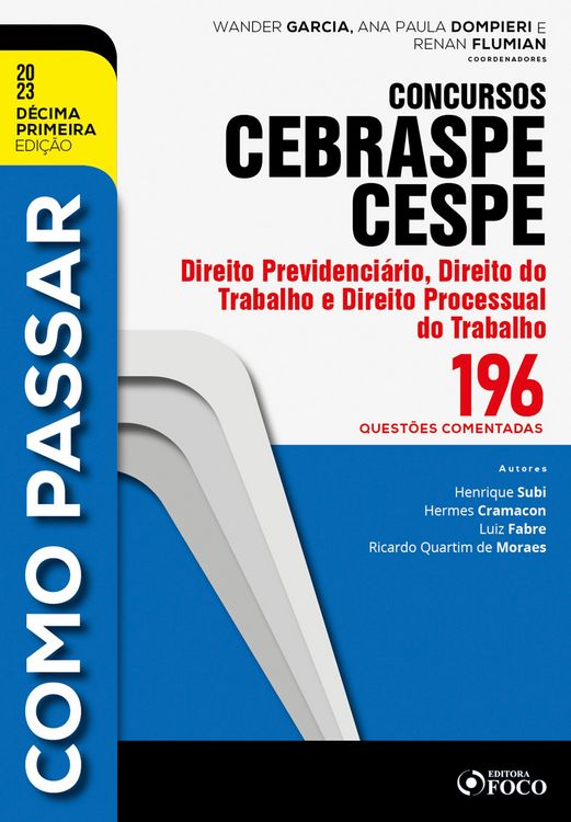 Produktbild: Como passar concursos CEBRASPE -Direito Previdenci&aacute;rio, Trabalho e Processual do Trabalho
