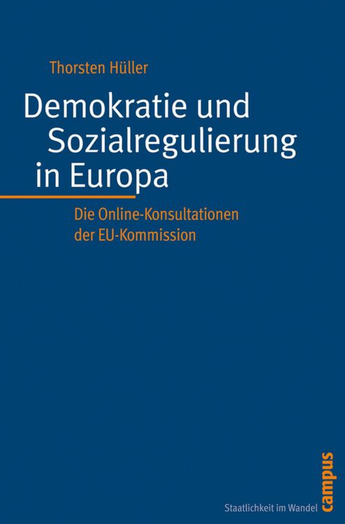 Produktbild: Demokratie und Sozialregulierung in Europa