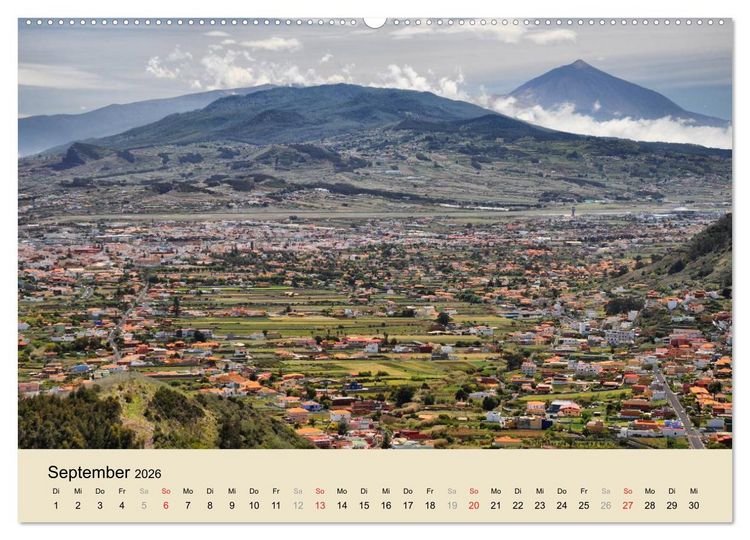 Produktbild: Teneriffa 2026 (Wandkalender 2026 DIN A2 quer), CALVENDO Monatskalender