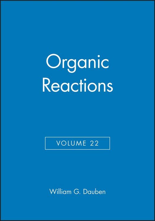 Produktbild: Dauben, W: Organic Reactions, Volume 22