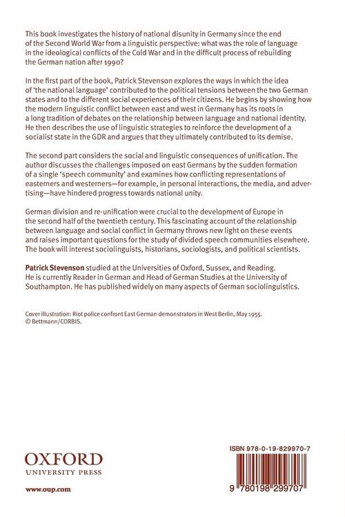 Produktbild: Language and German Disunity
