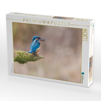 Produktbild: CALVENDO Puzzle Eisvogel ruft | 1000 Teile Lege-Gr&ouml;&szlig;e 64x48cm Foto-Puzzle f&uuml;r gl&uuml;ckliche Stunden