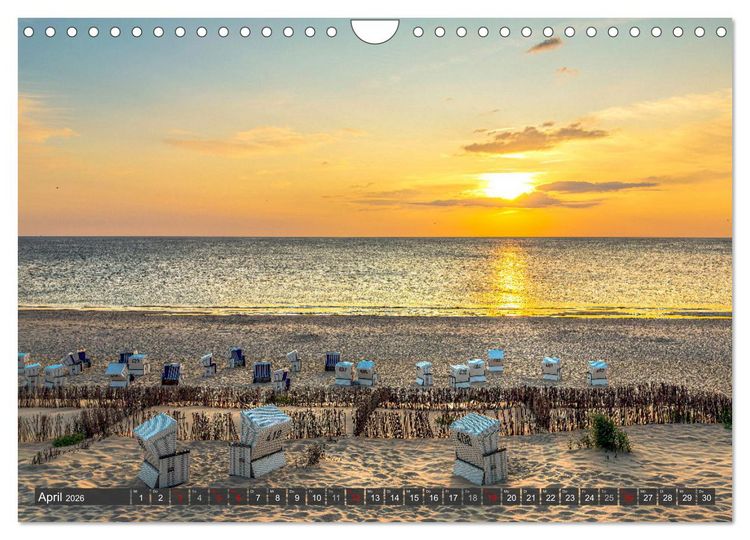 Produktbild: Magisches Sylt. Bezaubernde Landschaft (Wandkalender 2026 DIN A4 quer), CALVENDO Monatskalender