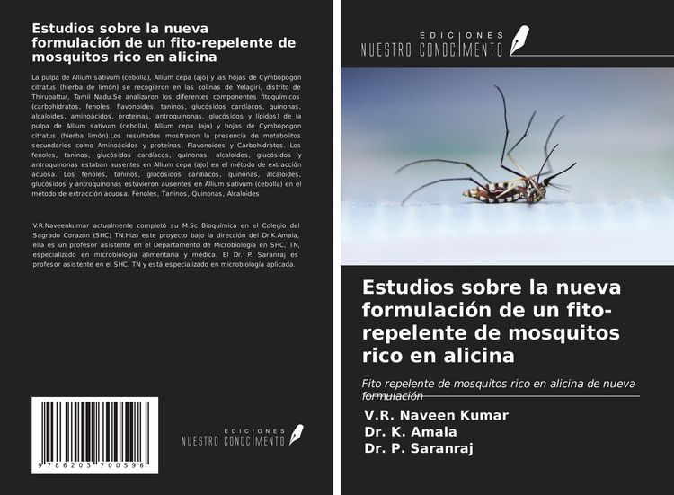 Produktbild: Estudios sobre la nueva formulaci&oacute;n de un fito-repelente de mosquitos rico en alicina