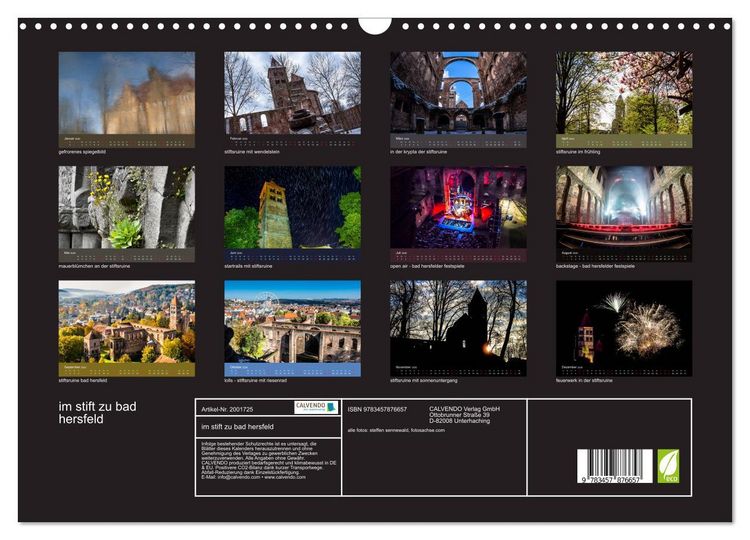 Produktbild: im stift zu bad hersfeld (Wandkalender 2026 DIN A3 quer), CALVENDO Monatskalender