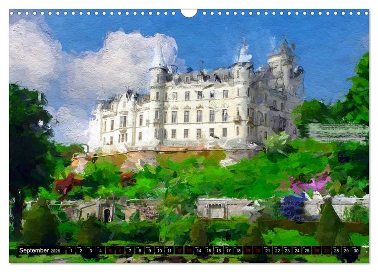 Produktbild: Castles of Scotland (Wall Calendar 2026 DIN A3 landscape), CALVENDO 12 Month Wall Calendar