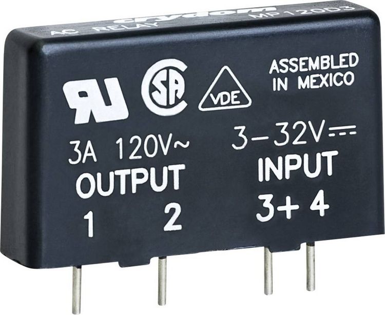 Produktbild: Crydom Halbleiterrelais MP240D4 4 A Schaltspannung (max.): 280 V/AC Nullspannungsschaltend 1 St.