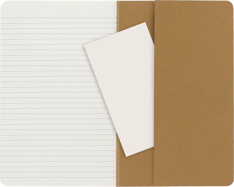 Produktbild: Moleskine Cahier large liniert packpapierbraun DIN A5. 3er Pack
