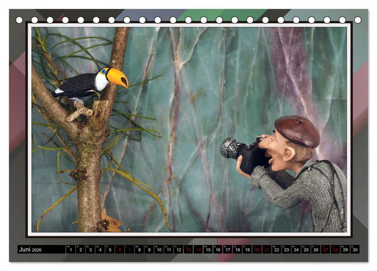 Produktbild: Fotograf auf Pirsch - ein Kinderkalender (Tischkalender 2026 DIN A5 quer), CALVENDO Monatskalender