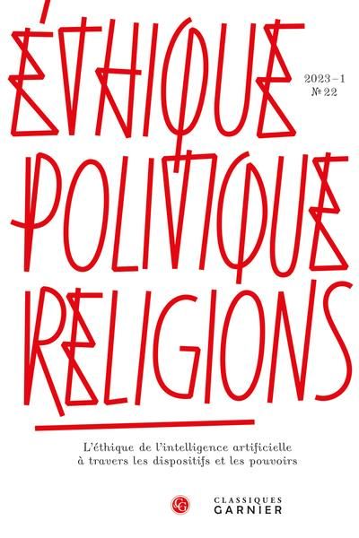 Produktbild: Ethique, Politique, Religions N.22; l Ethique de l Intelligence
