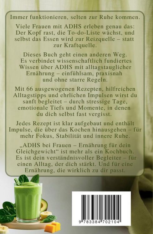 Produktbild: ADHS bei Frauen &ndash; Ern&auml;hrung f&uuml;r dein Gleichgewicht