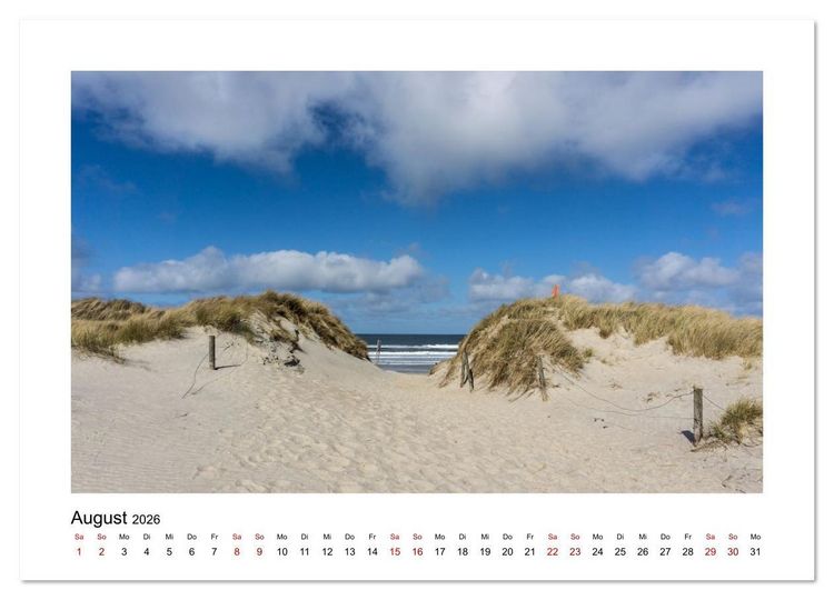 Produktbild: Juist Strandmomente (Wandkalender 2026 DIN A3 quer), CALVENDO Monatskalender