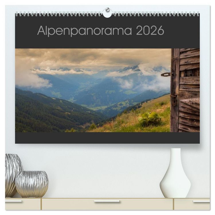 Produktbild: Alpenpanorama 2026 (hochwertiger Premium Wandkalender 2026 DIN A2 quer), Kunstdruck in Hochglanz
