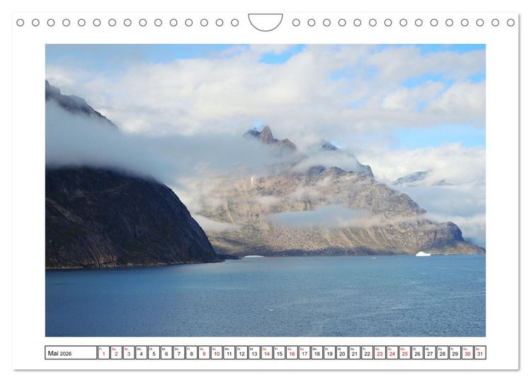 Produktbild: Gr&ouml;nland - eisige Landschaften im Prins Christian Sund (Wandkalender 2026 DIN A4 quer), CALVENDO Monatskalender