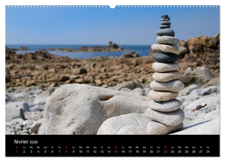 Produktbild: Balade en C&ocirc;tes d'Armor (Calendrier mural 2026 DIN A2 vertical) calendrier de bureau