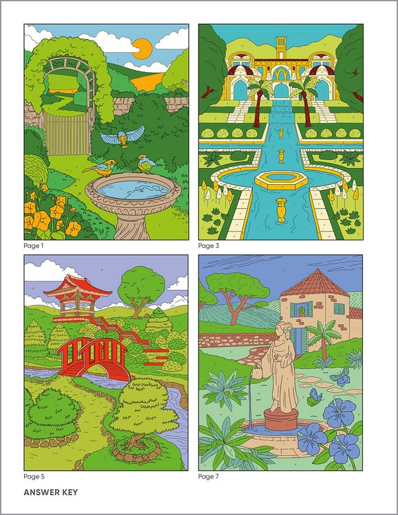 Produktbild: Garden Relaxation Color by Numbers for Adults