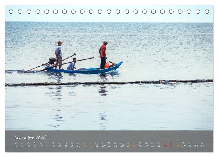Produktbild: Vietnam von Hanoi bis Phu Quoc Menschen, Landschaften und St&auml;dte (Tischkalender 2026 DIN A5 quer), CALVENDO Monatskalender