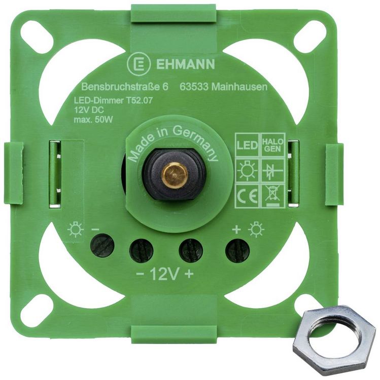 Produktbild: Ehmann 5230x0700 Drehdimmer Schwarz