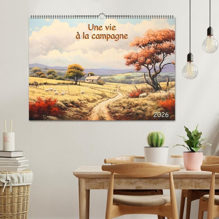 Produktbild: Une vie &agrave; la campagne (Calendrier mural 2026 DIN A2 vertical), CALVENDO calendrier mensuel