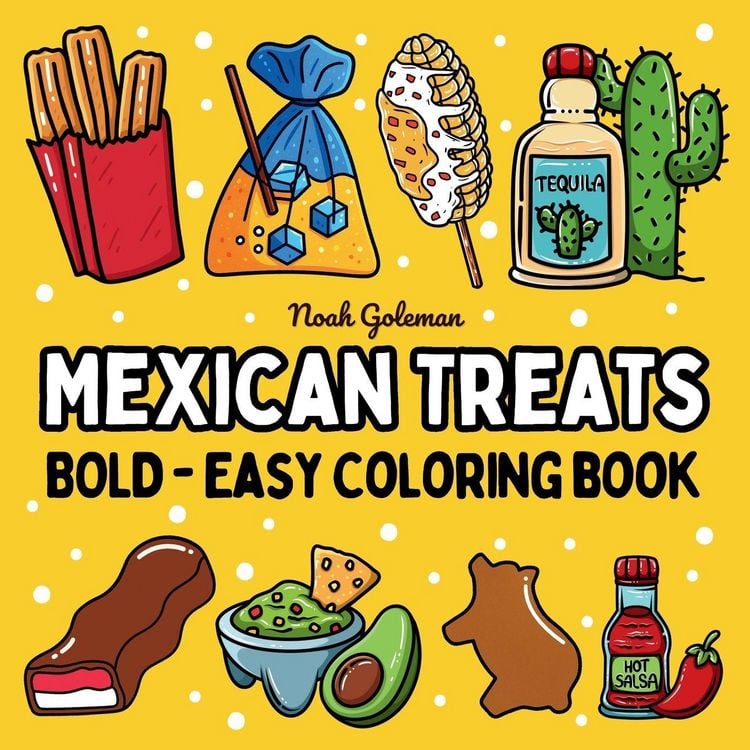 Produktbild: Bold and Easy Mexican Treats Coloring Book