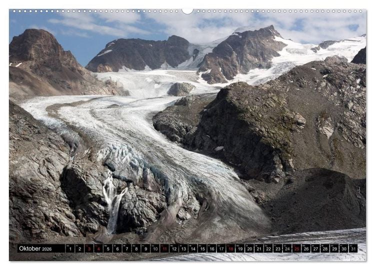 Produktbild: Fantastische Schweizer Bergwelt - Gipfel und Gletscher (Wandkalender 2026 DIN A2 quer), CALVENDO Monatskalender