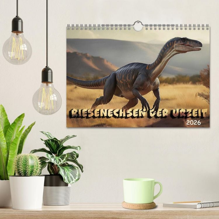 Produktbild: Riesenechsen der Urzeit (Wandkalender 2026 DIN A4 quer), CALVENDO Monatskalender
