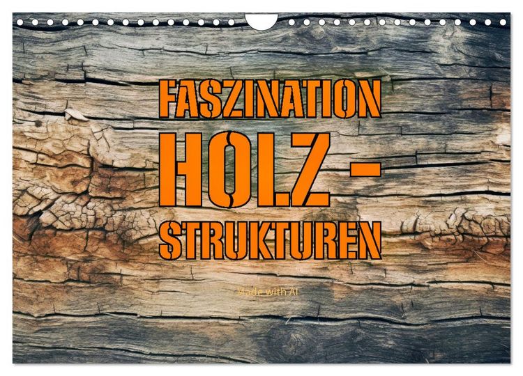 Produktbild: Faszination HOLZ - Strukturen (Wandkalender 2026 DIN A4 quer), CALVENDO Monatskalender