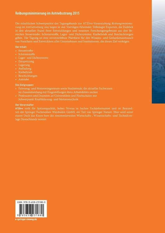 Produktbild: Reibungsminimierung im Antriebsstrang 2015