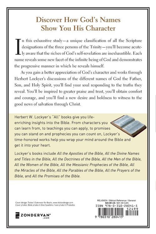 Produktbild: The All the Divine Names and Titles in the Bible