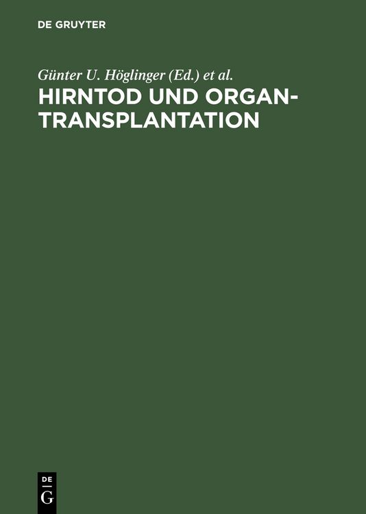 Produktbild: Hirntod und Organtransplantation
