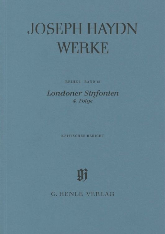 Produktbild: Joseph Haydn - Reihe 1, Bd. 18 | Londoner Sinfonien, 4. Folge