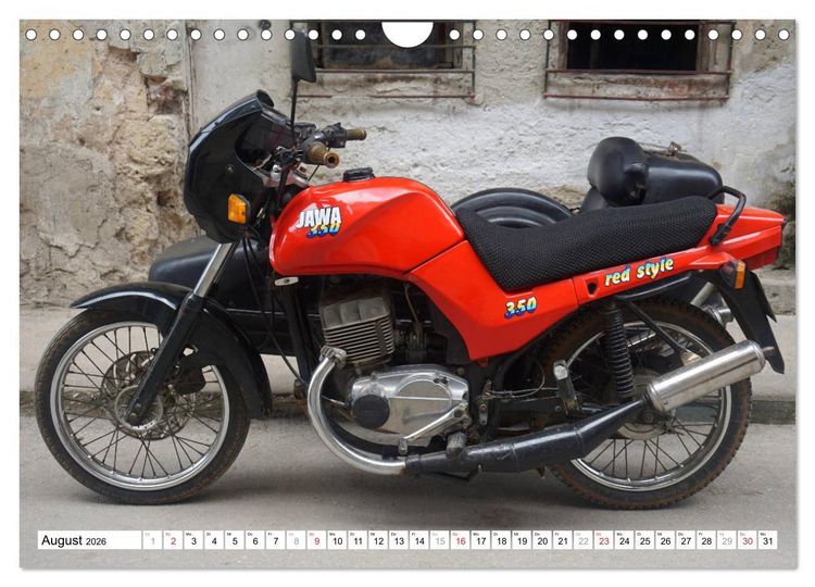 Produktbild: JAWA 350 - Exportschlager der CSSR (Wandkalender 2026 DIN A4 quer), CALVENDO Monatskalender