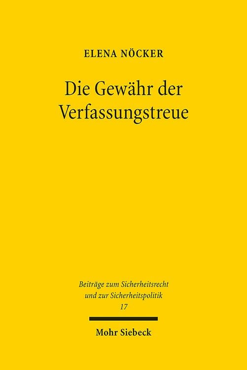 Bild vom Artikel Die Gewähr der Verfassungstreue vom Autor Elena Nöcker