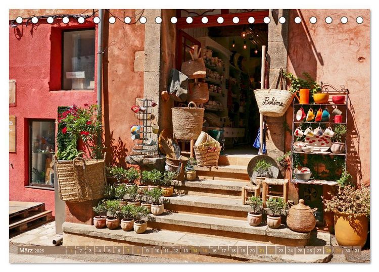 Produktbild: Spaziergang durch Roussillon (Tischkalender 2026 DIN A5 quer), CALVENDO Monatskalender