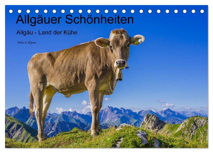 Produktbild: Allg&auml;uer Sch&ouml;nheiten Allg&auml;u - Land der K&uuml;he (Tischkalender 2026 DIN A5 quer), CALVENDO Monatskalender