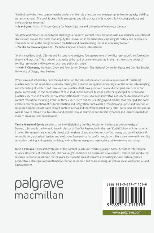 Produktbild: Cultural Encounters and Emergent Practices in Conflict Resolution Capacity-Building