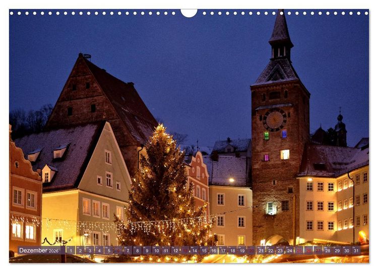 Produktbild: Landsberg am Lech - Die liebenswerte und romantische Stadt am Fluss (Wandkalender 2026 DIN A3 quer), CALVENDO Monatskalender