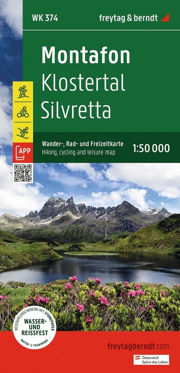 Produktbild: Freytag & berndt Wanderkarte WK 374 Montafon, Klostertal - Silvretta 1:50.000