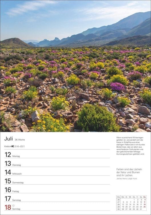 Produktbild: Wunder der Natur Wochenplaner 2027 - 53 faszinierende Fotografien